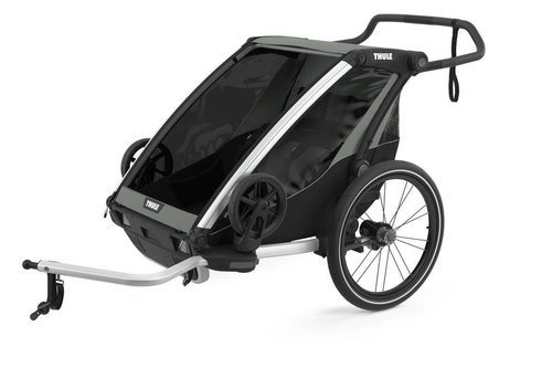 Przyczepka rowerowa dla dziecka - THULE Chariot Lite 2 - Agave-Black
