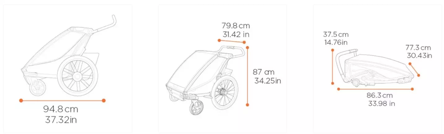 Przyczepka rowerowa dla dziecka, pojedyncza - Thule Chariot Sport 2