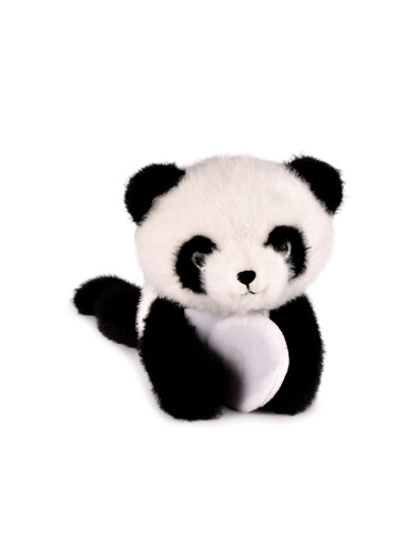 DOUDOU - przytulanka magnetyczna Podcoll Panda, Histoire d'Ours, 30 cm, czarno-biały