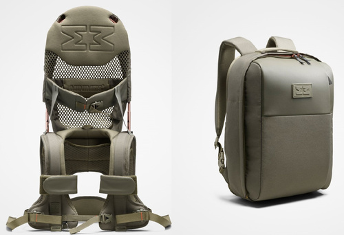 MiniMeis - nosidełko G5 +  plecak HERO - Olive Prestige - ZESTAW