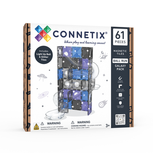CONNETIX - klocki magnetyczne Ball Run Galaxy Pack - 61 el.