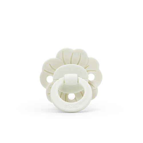ELODIE DETAILS - smoczek lateksowy Binky Bloom 3 m+, vanilla white