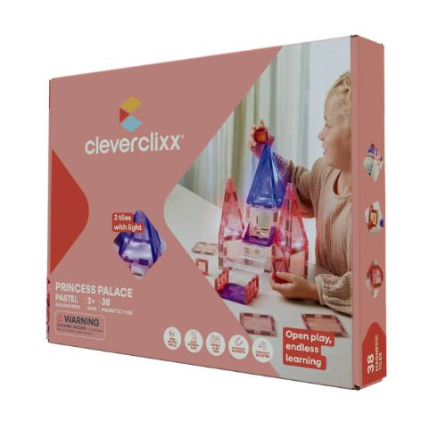 CLEVERCLIXX - klocki magnetyczne Princess Palace Pack - 38 el.