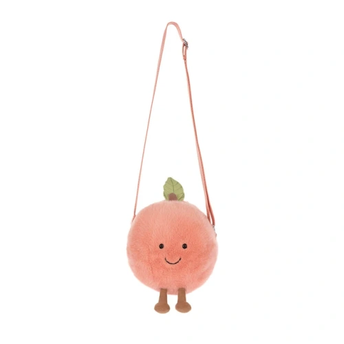 Jellycat - torebka na ramię Zabawna Brzoskwinia 18 cm