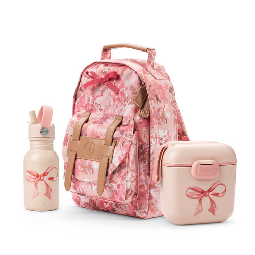 Elodie Details - Plecak BackPack MINI + Butelka na wodę + Lunchbox - River Rose -  ZESTAW