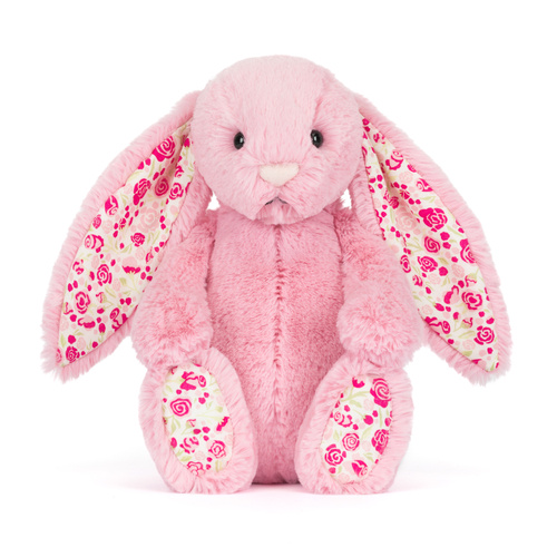 Jellycat - Króliczek LUX z Kwiecistymi Uszami,  Różowy 31 cm