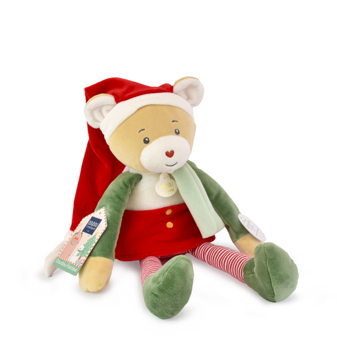 DOUDOU ET COMPAGNIE - przytulanka chochlik świąteczny, 40 cm, Farceur Cannelle