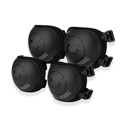 SCOOTANDRIDE - Zestaw ochraniaczy dla dzieci S Czarny