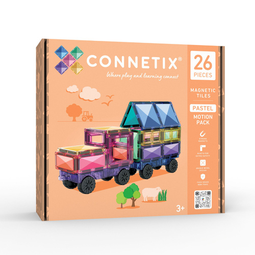 CONNETIX - Klocki magnetyczne Pastel Motion Pack - 26 el.