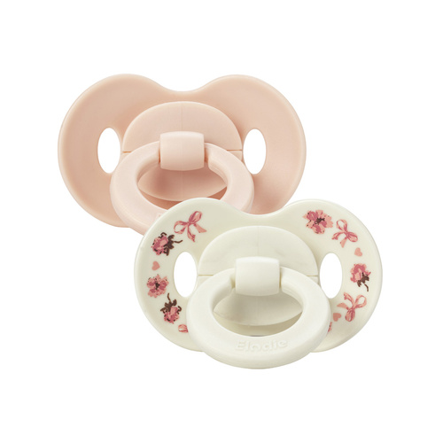 ELODIE DETAILS - smoczek silikonowy 0-6 m, Binky Bundle, Petit River Rose  - 2 sztuki