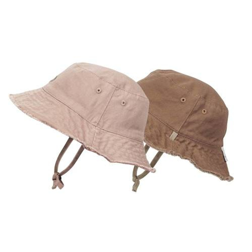 Elodie Details - Dwustronny kapelusz Bucket Hat - Blushing Pink - 6-12 m-cy [OUTLET]