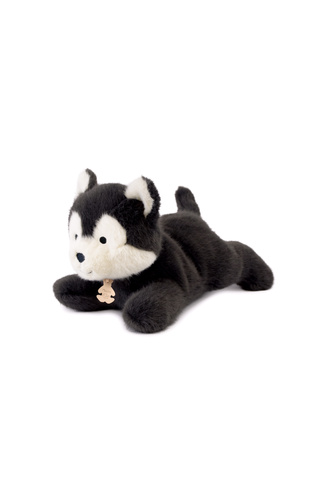 DOUDOU - pluszowy wilk Les P'tits Relax, Histoire d'Ours, 22 cm, szary