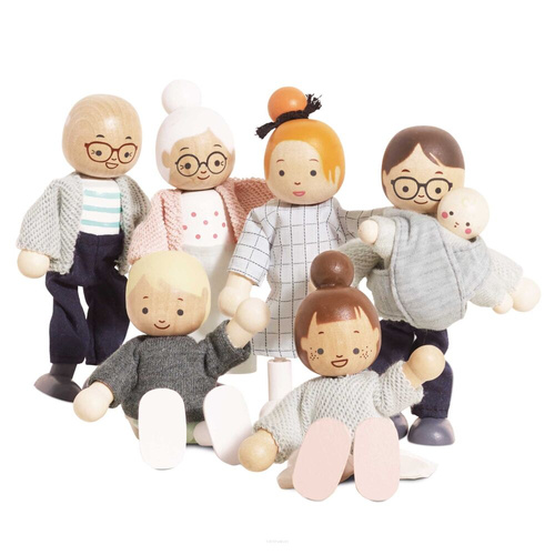 Le Toy Van - drewniane figurki, rodzina lalek
