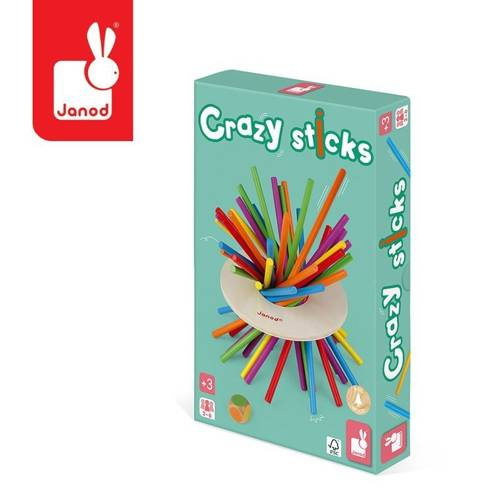 Janod - Gra zręcznościowa Zwariowane patyczki