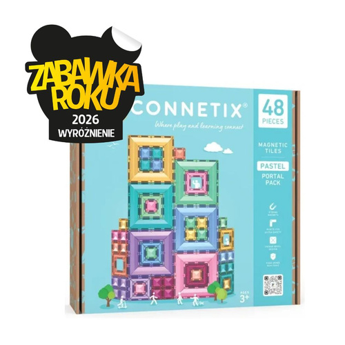 CONNETIX - Klocki magnetyczne Pastel Portal Pack - 48 el.