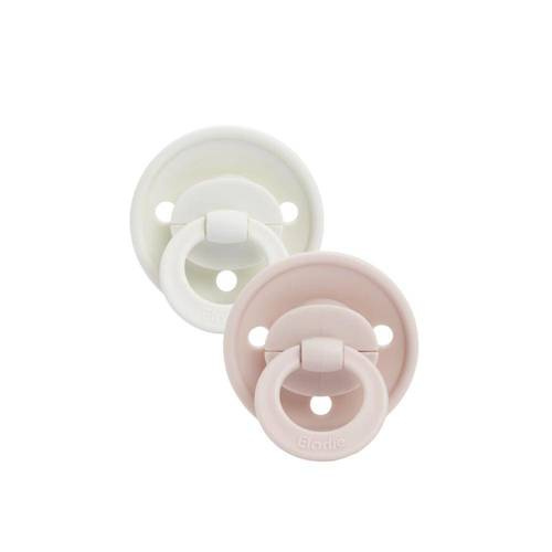 ELODIE DETAILS - smoczek lateksowy 0-6 m Binky Bunlde, powder pink - 2 sztuki