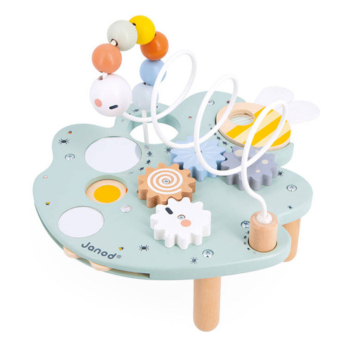 Janod - Wielofunkcyjny stolik edukacyjny Liść Sweet Cocoon 18m+