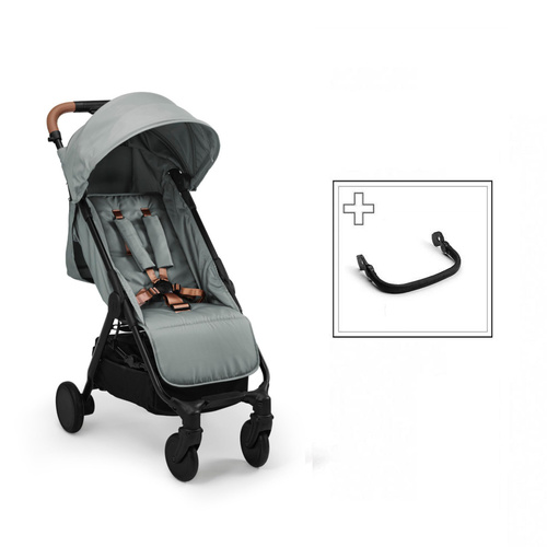 Elodie Details - wózek spacerowy MONDO - Hazy Jade + pałąk do wózka - ZESTAW