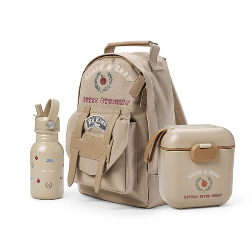 Elodie Details - Plecak BackPack MINI + Butelka na wodę + Lunchbox - Learn & Grow - ZESTAW