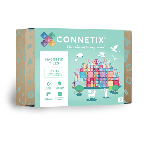 CONNETIX - Klocki magnetyczne Pastel Creative pack - 120 el.