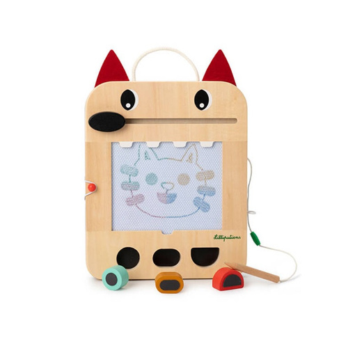 LILLIPUTIENS - Drewniana tablica – znikopis Wilk Louis 2 lata+