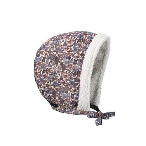 Elodie Details - Czapka Winter Bonnet - Blue Garden - 6-12 m-cy [OUTLET]