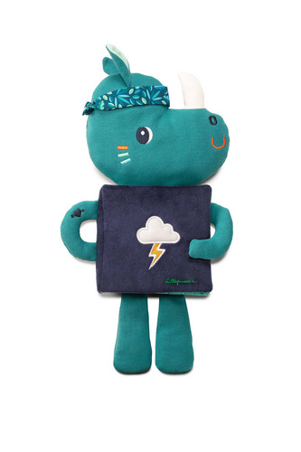 LILLIPUTIENS - Przytulanka z książeczką Nosorożec Marius 3 m+