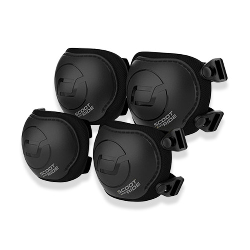 SCOOTANDRIDE - Zestaw ochraniaczy dla dzieci XXS Czarne