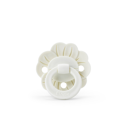 ELODIE DETAILS - smoczek lateksowy Binky Bloom Newborn 0-6m, vanilla white
