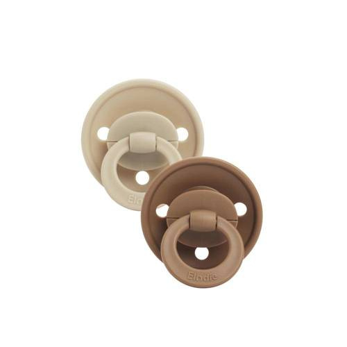 ELODIE DETAILS - smoczek silikonowy 3m+ Binky Bundle, Pure Khaki - 2 sztuki [OUTLET]