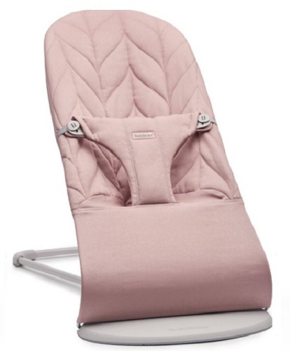 BABYBJORN - leżaczek BLISS Woven, Petal Quilt, Zgaszony róż