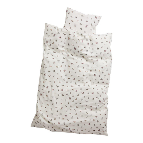 LEANDER - pościel dziecięca Forest, Organic Cotton, 100x140 cm, Dusty rose