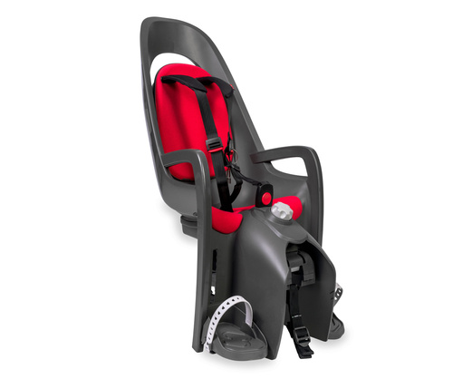 Hamax - Fotelik rowerowy Caress montowany na bagażniku - Dark Grey/red