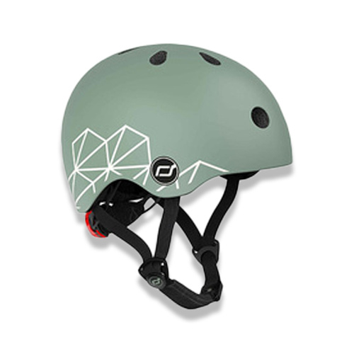 SCOOTANDRIDE - Kask XXS-S dla dzieci 1-5 lat - Green Lines