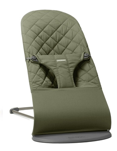 BABYBJORN - leżaczek BLISS Woven, Ciemnozielony