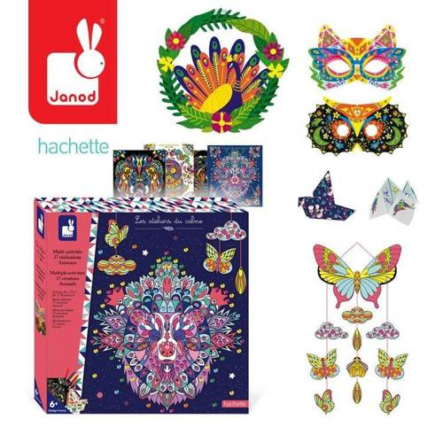 Janod - Multi - zestaw kreatywny 17 dekoracji Zwierzęta 6+