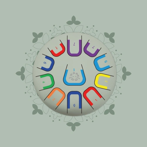 TAMBÚ - duży bębenek językowy Tambú+, 10", 11 tonów, earth harmony