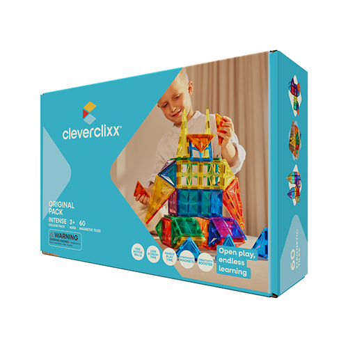 Cleverclixx - Klocki magnetyczne Original Intense Pack - 60 el.