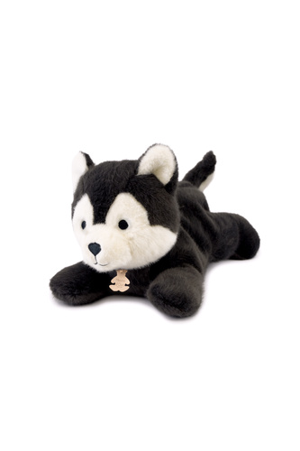 DOUDOU - pluszowy wilk Les P'tits Relax, Histoire d'Ours, 30 cm, szary