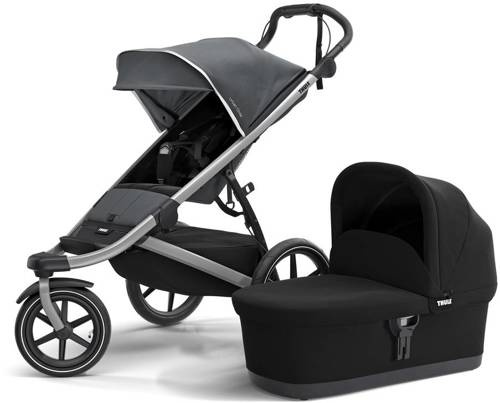 Wózek do biegania THULE Urban Glide 2 Dark Shadow + gondola THULE Glide 2/Urban Glide 2 - ZESTAW