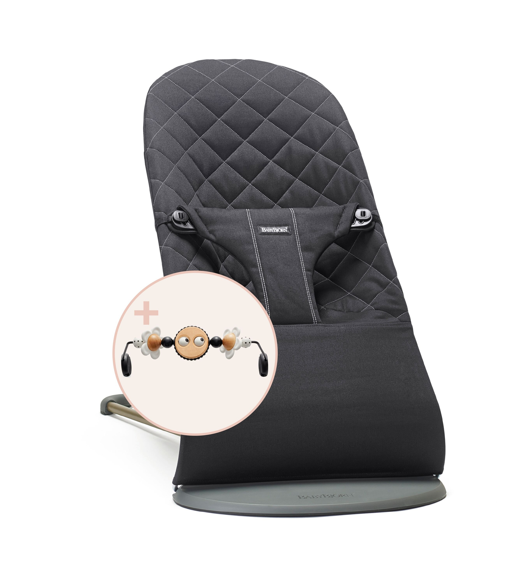 BABYBJORN leżaczek BLISS COTTON, Czarny Leżaczki dla Dzieci i