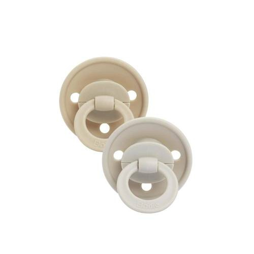 ELODIE DETAILS - smoczek silikonowy 0-6 m Binky Bundle, pure khaki - 2 sztuki
