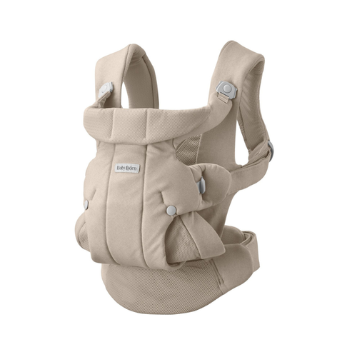 BABYBJORN - nosidełko HOLD, WOVEN, piaskowoszary