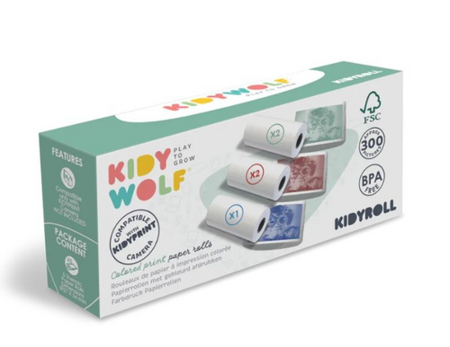 Kidywolf - papier do aparatów Kidyprint, kolorowy