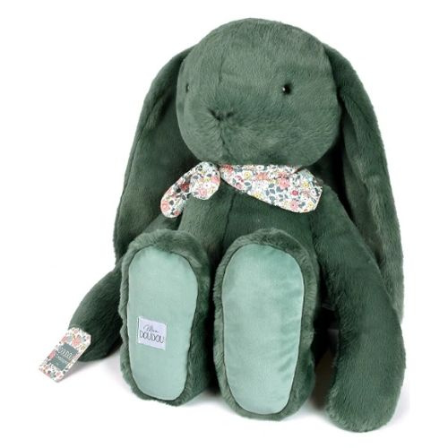 DOUDOU - pluszowy królik Lapin Fleurette Doudou et Compagnie, 70 cm, zielony eukaliptusowy