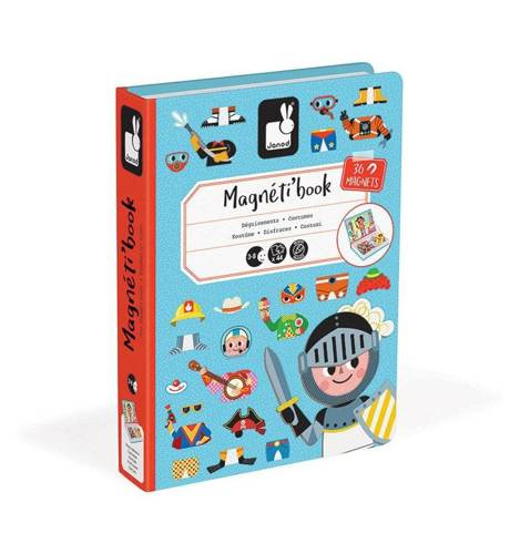Janod – Magnetyczna układanka Kostiumy Chłopiec Magnetibook kolekcja 2018