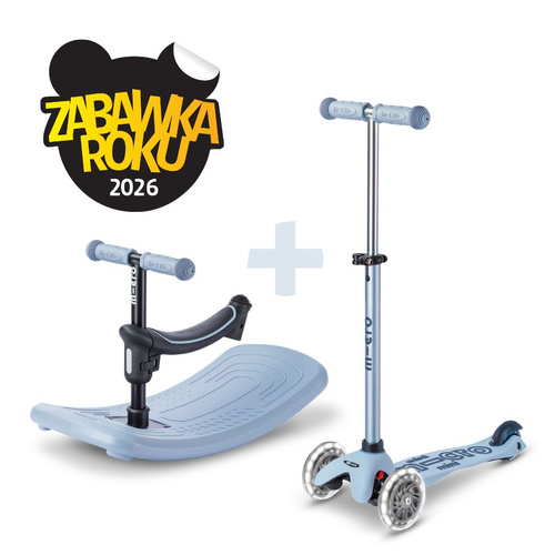 MICRO - hulajnoga-huśtawka Mini Deluxe Rock&Go LED, ocean slate