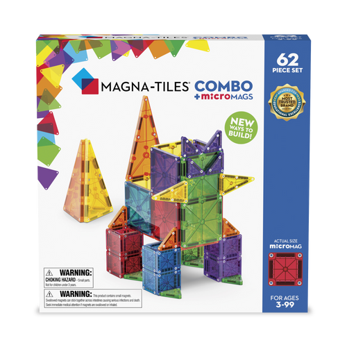 MAGNA-TILES - klocki magnetyczne Combo - 62 el.