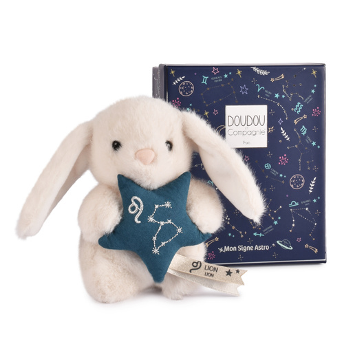 DOUDOU - pluszowy królik ze znakiem zodiaku DOUDOU ASTRO, Doudou et Compagnie, 12 cm, lew
