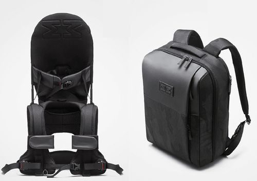 MiniMeis - nosidełko G5 +  plecak HERO - Black Core - ZESTAW